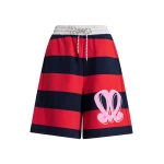 Monogram striped shorts