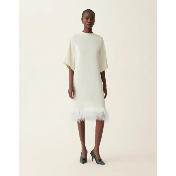 Fabiana Filippi Cady Maxi T-shirt Dress in Butter