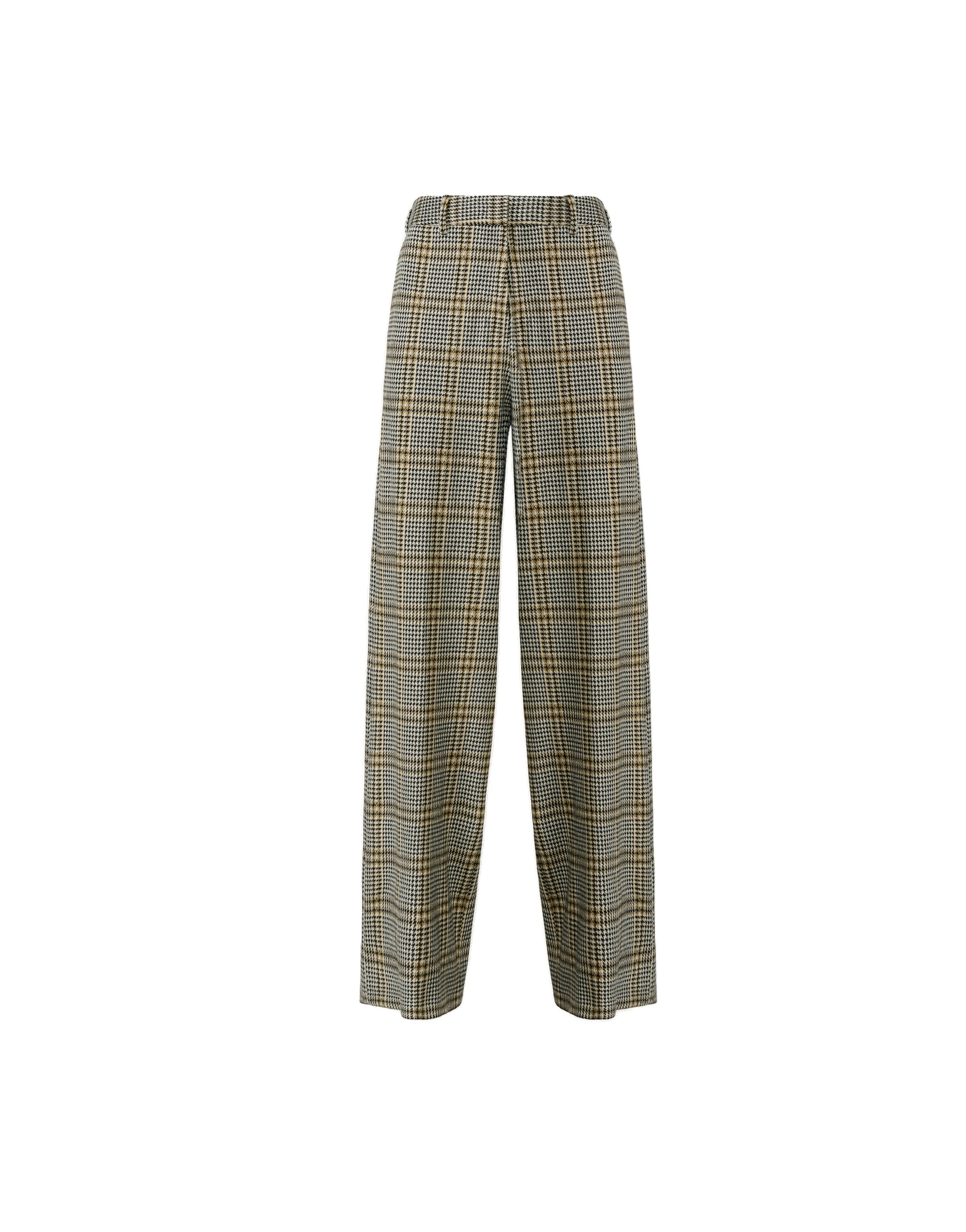 Fabiana-Filippi-Check-Jersey-Trousers-in-Gray Fabiana Filippi Check Jersey Trousers in Gray