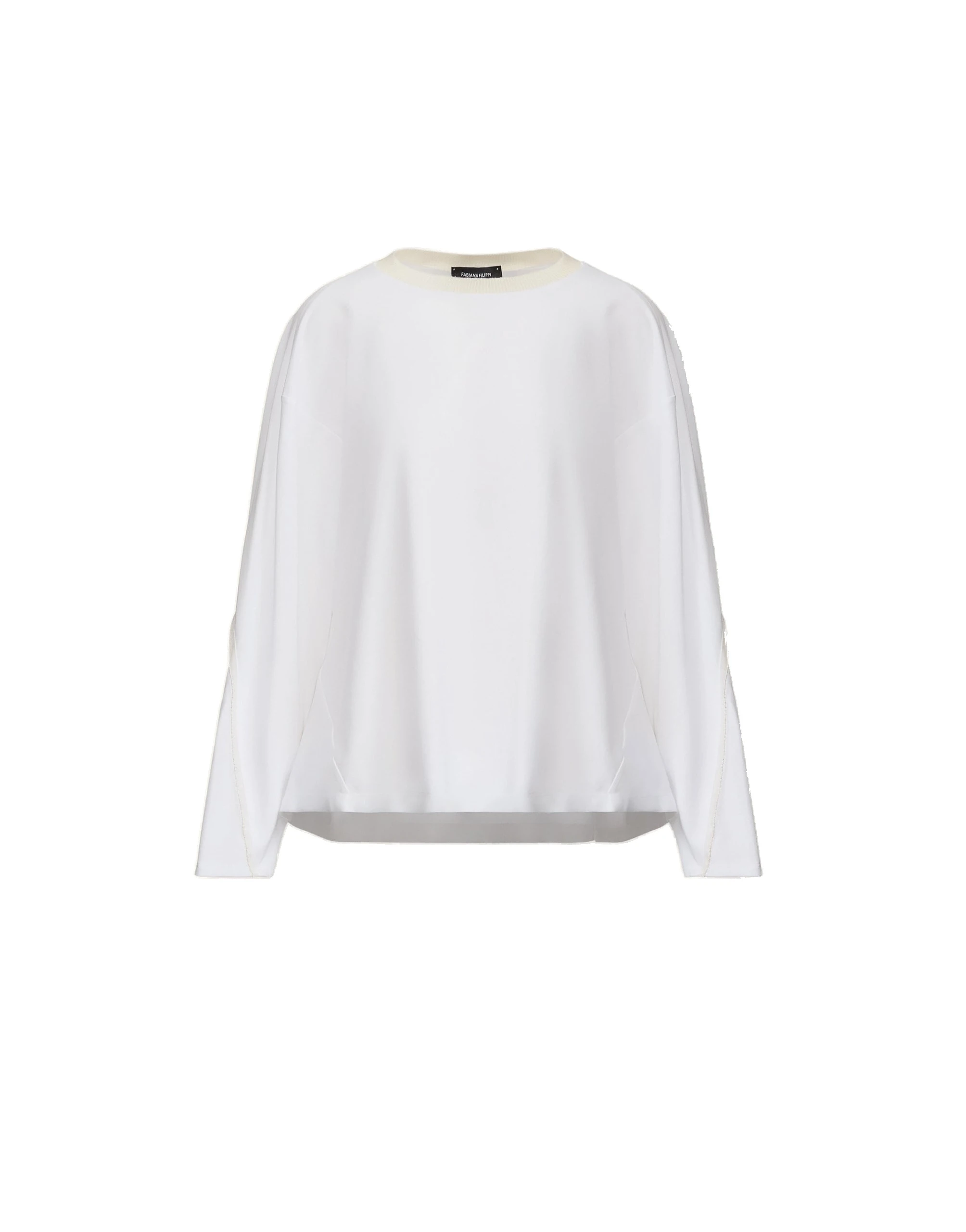 Fabiana-Filippi-Cotton-Jersey-T-shirt-in-Optical-White Fabiana Filippi Cotton Jersey T-shirt in Optical White