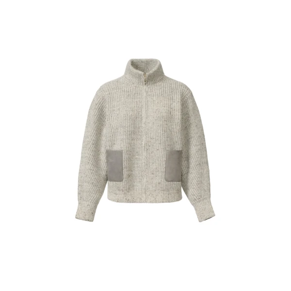 Donegal Lurex Cropped Bomber in Cachà