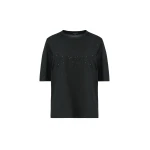 Fabiana Filippi Embroidered Jersey T-shirt in Black