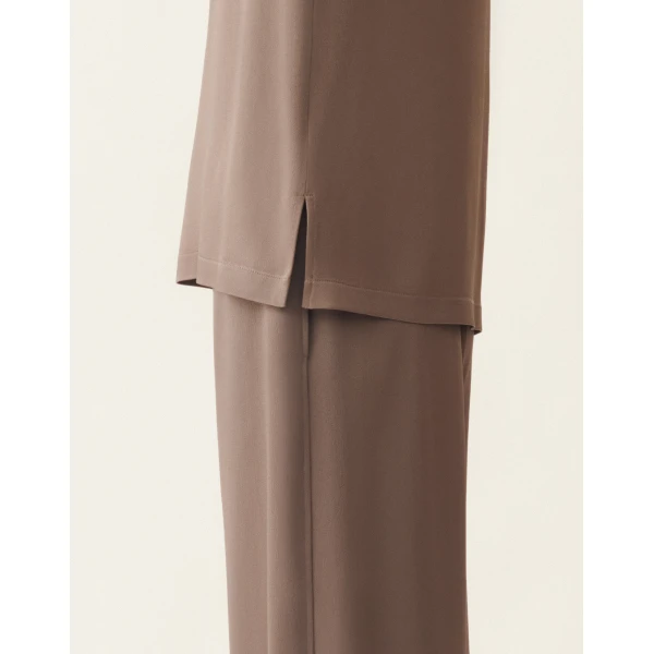 Fabiana Filippi Enver Satin Top in Falcon