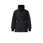 Fabiana Filippi Midi Ultralight Technical Down Coat in Black