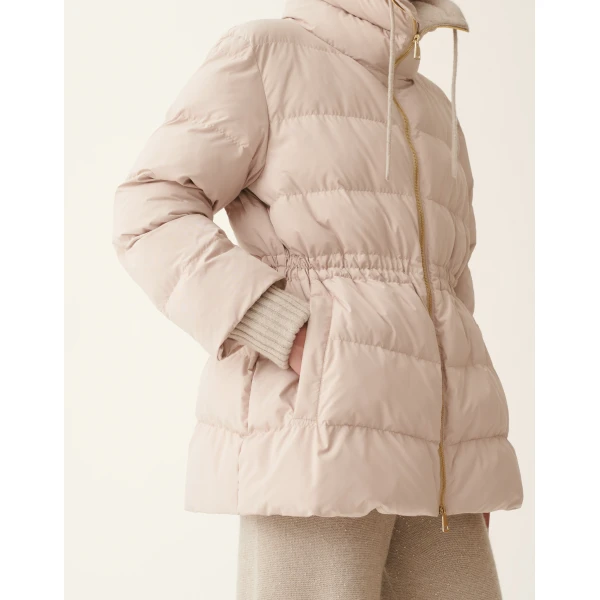 Fabiana Filippi Midi Ultralight Technical Down Coat in Cachà