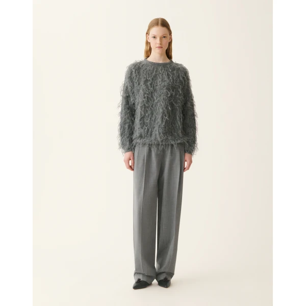 Fabiana Filippi Mohair Sweater in Charcoal