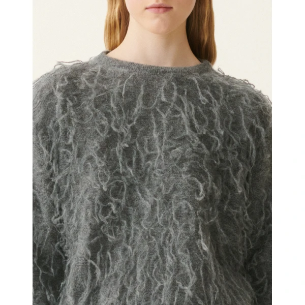 Fabiana Filippi Mohair Sweater in Charcoal