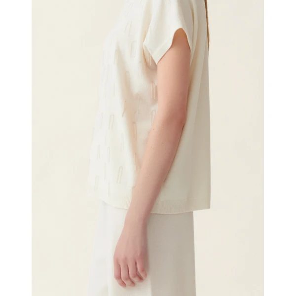 Fabiana Filippi Platinum Cape in Raffia