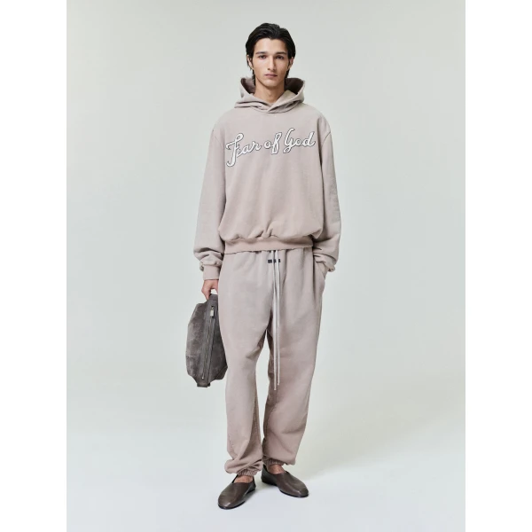 Fear of God 26 Classic Half Raglan Hoodie in Dune Pearl | Sweatshirts | Luxury Shoes 