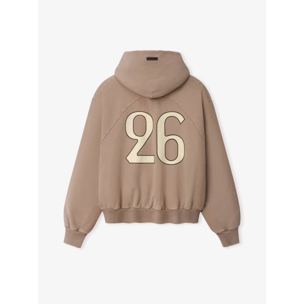 Fear of God 26 Classic Half Raglan Hoodie in Dune Pearl | Sweatshirts | Luxury Shoes 