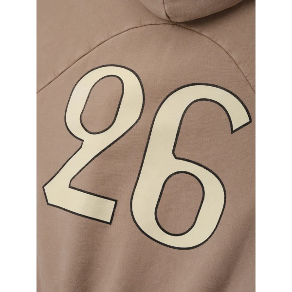 Fear of God 26 Classic Half Raglan Hoodie in Dune Pearl | Sweatshirts | Luxury Shoes 