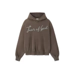 Fear of God 26 Classic Half Raglan Hoodie in Faded Brown | Luxury Shoes 