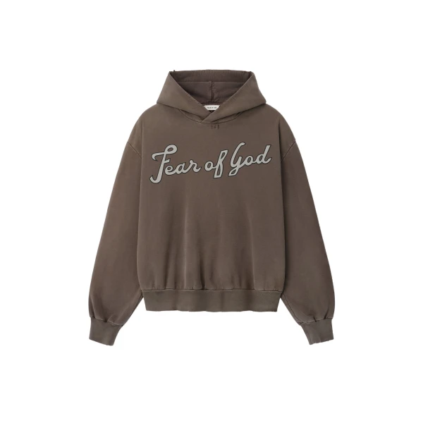 Fear of God 26 Classic Half Raglan Hoodie in Faded Brown | Luxury Shoes 