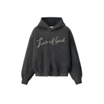 Fear of God 26 Classic Half Raglan Hoodie in Off Black | Luxury Shoes 
