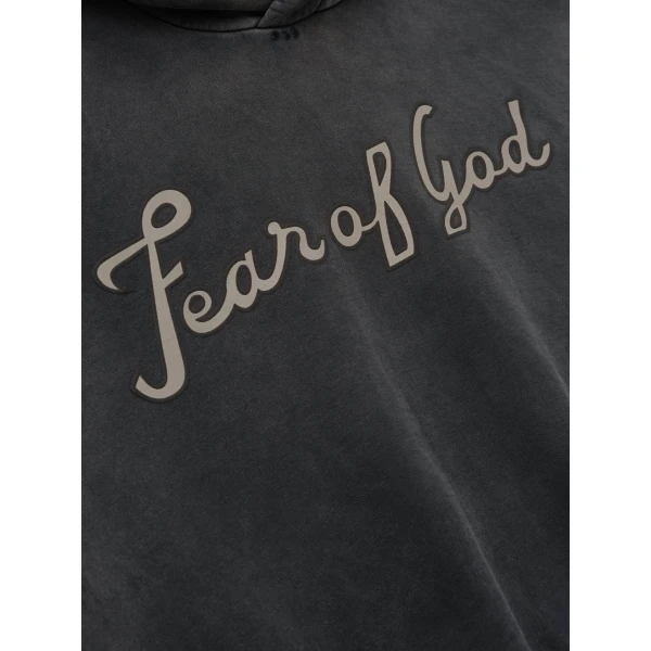 Fear of God 26 Classic Half Raglan Hoodie in Off Black | Sweatshirts | Luxury Shoes 