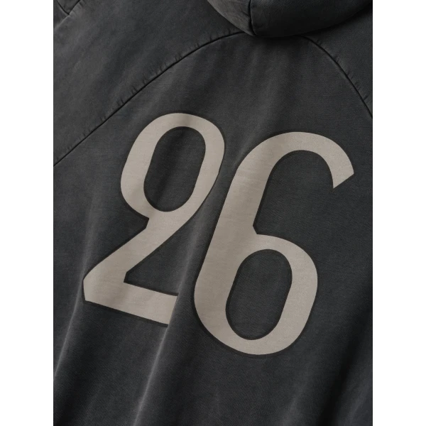 Fear of God 26 Classic Half Raglan Hoodie in Off Black | Sweatshirts | Luxury Shoes 