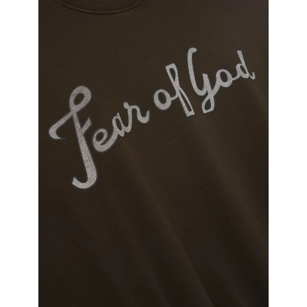 Fear of God 43 Cut Sleeve Sweatshirt in Dark Brown | Sweatshirts | Luxury Shoes 