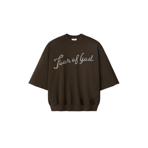 Fear of God 43 Cut Sleeve Sweatshirt in Dark Brown | Luxury Shoes 
