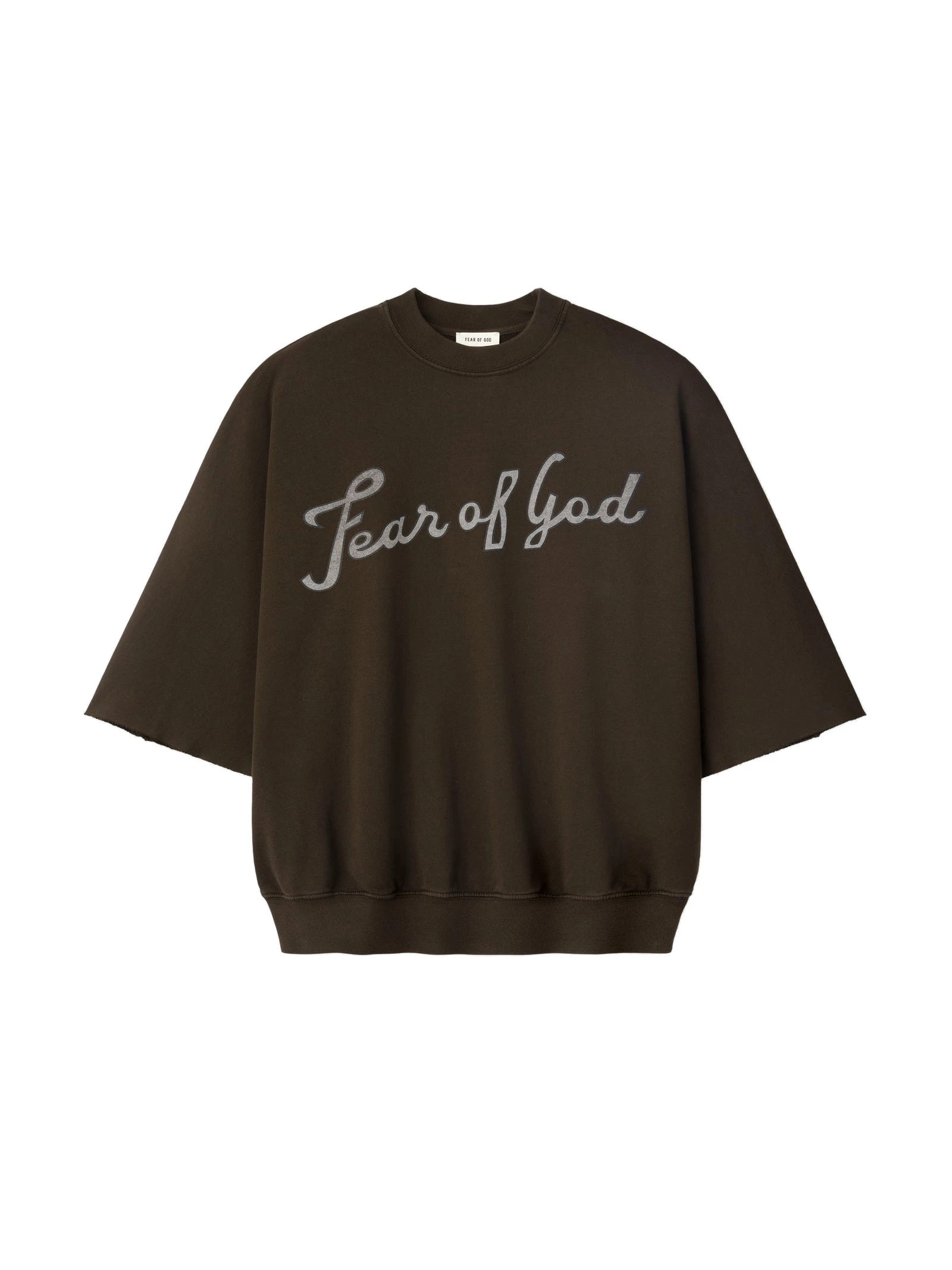 Fear of God 43 Cut Sleeve Sweatshirt in Dark Brown Fear of God 43 Cut Sleeve Sweatshirt in Dark Brown | Luxury Shoes