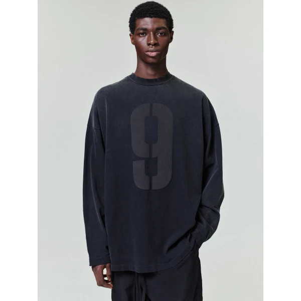 Fear of God 9 Long Sleeve Tee in Black | T-shirts & vests | Luxury Shoes 