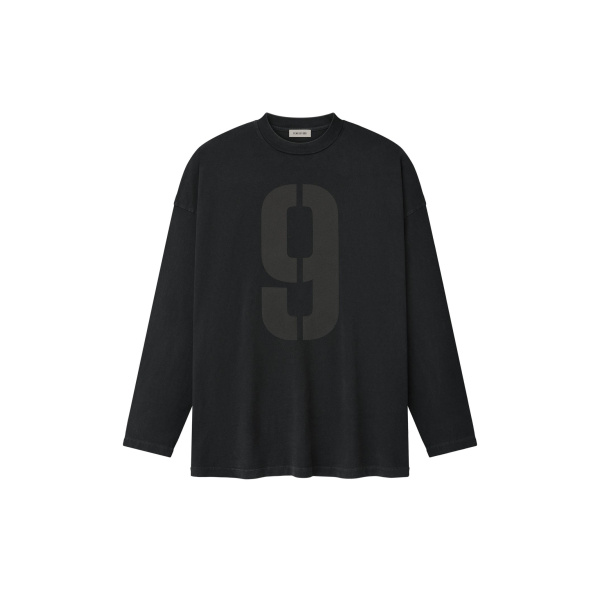 Fear of God 9 Long Sleeve Tee in Black | Luxury Shoes 