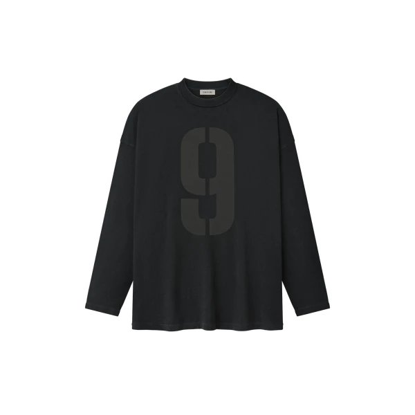 Fear of God 9 Long Sleeve Tee in Black | Luxury Shoes 