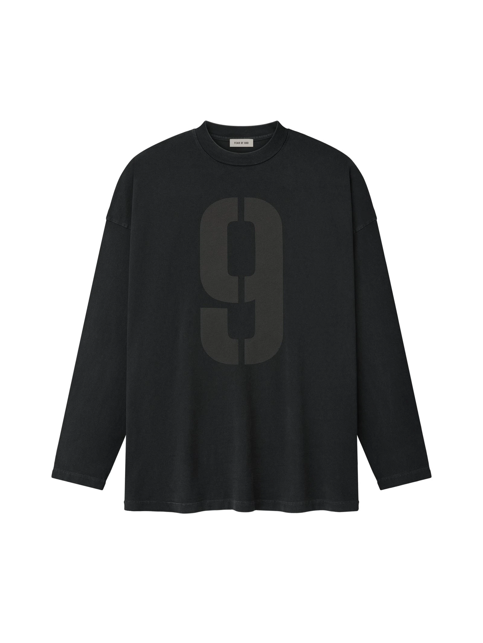 Fear of God 9 Long Sleeve Tee in Black Fear of God 9 Long Sleeve Tee in Black | Luxury Shoes