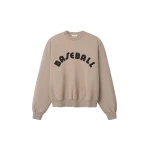 Fear of God Baseball Classic Half Raglan Sweatshirt in Dune Pearl | Luxury Shoes 