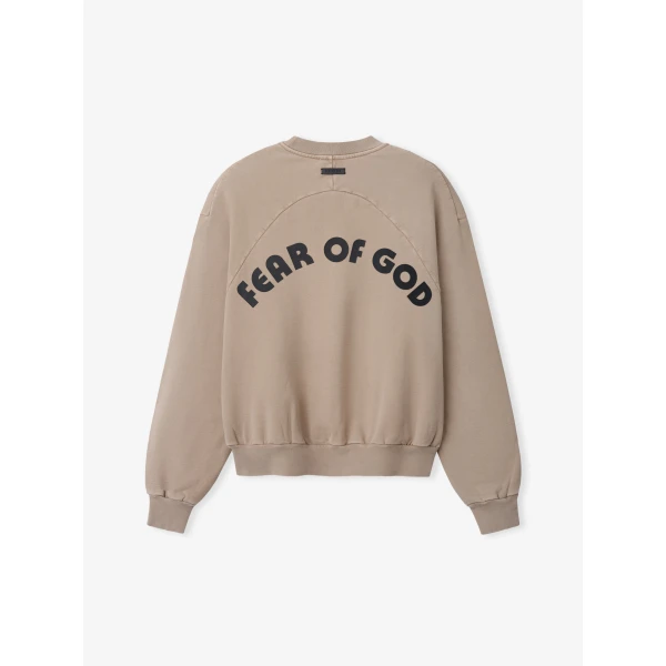 Fear of God Baseball Classic Half Raglan Sweatshirt in Dune Pearl | Sweatshirts | Luxury Shoes 