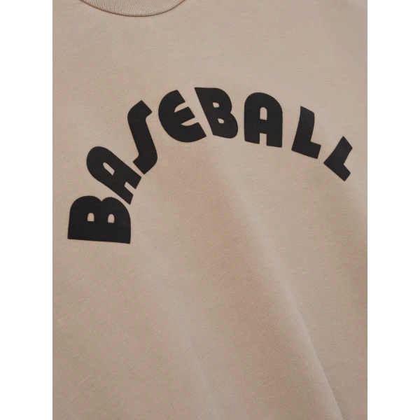 Fear of God Baseball Classic Half Raglan Sweatshirt in Dune Pearl | Sweatshirts | Luxury Shoes 