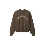 Fear of God Baseball Classic Half Raglan Sweatshirt in Faded Brown | Luxury Shoes 