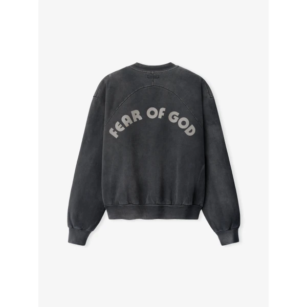 Fear of God Baseball Classic Half Raglan Sweatshirt in Off Black | Sweatshirts | Luxury Shoes 