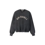 Fear of God Baseball Classic Half Raglan Sweatshirt in Off Black | Luxury Shoes 