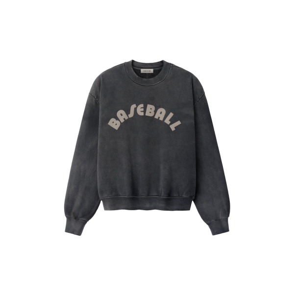 Fear of God Baseball Classic Half Raglan Sweatshirt in Off Black | Luxury Shoes 