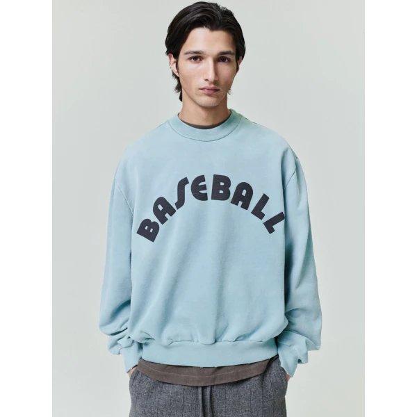 Fear of God Baseball Classic Half Raglan Sweatshirt in Sky | Sweatshirts | Luxury Shoes 