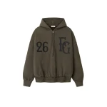 Fear of God Baseball Club Half Zip Hoodie in Faded Brown | Luxury Shoes 