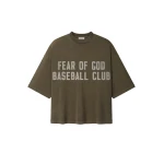Fear of God Baseball Club Tee in Faded Brown | Luxury Shoes 