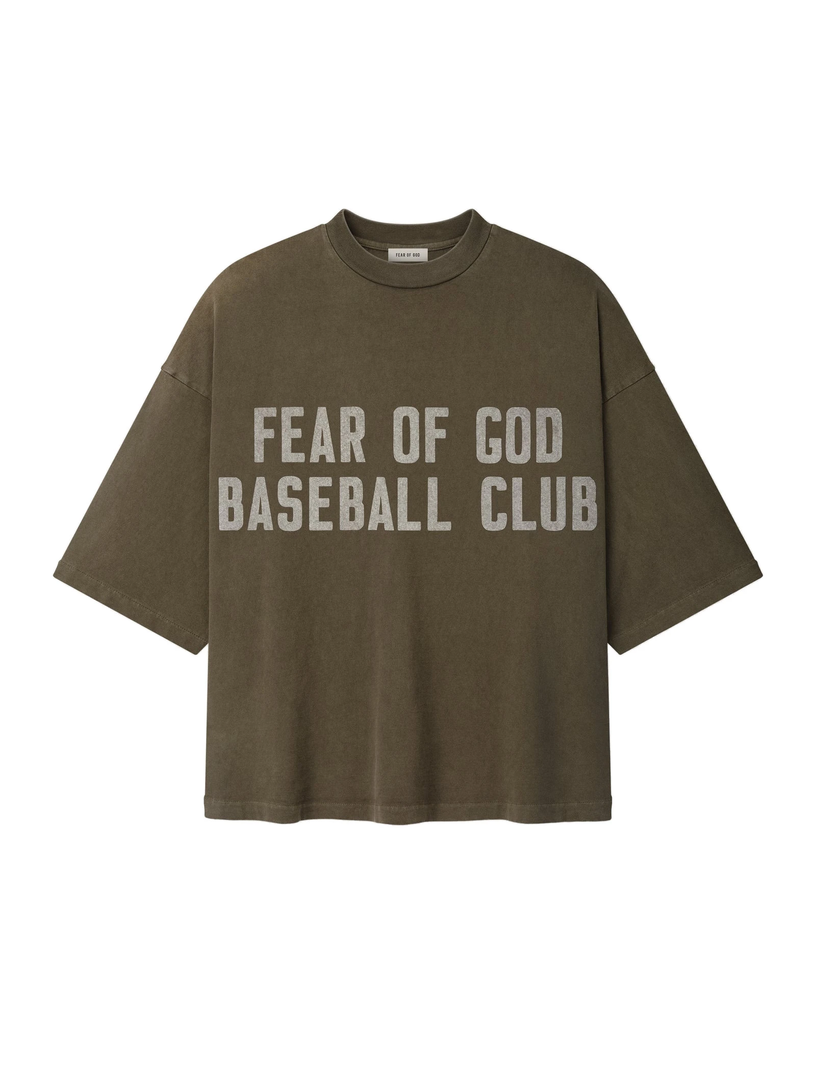 Fear of God Baseball Club Tee in Faded Brown Fear of God Baseball Club Tee in Faded Brown | Luxury Shoes