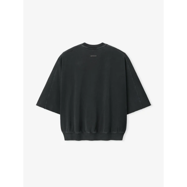 Fear of God Baseball Cut Sleeve Sweatshirt in Black | Sweatshirts | Luxury Shoes 