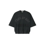 Fear of God Baseball Cut Sleeve Sweatshirt in Black | Luxury Shoes 