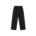 Fear of God Black Striped Wool Wide Leg Drawstring Pants in Black Striped | Luxury Shoes 