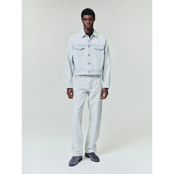 Fear of God Bleach Washed Denim Straight 5 Pocket in Bleach Wash | Pants | Luxury Shoes 