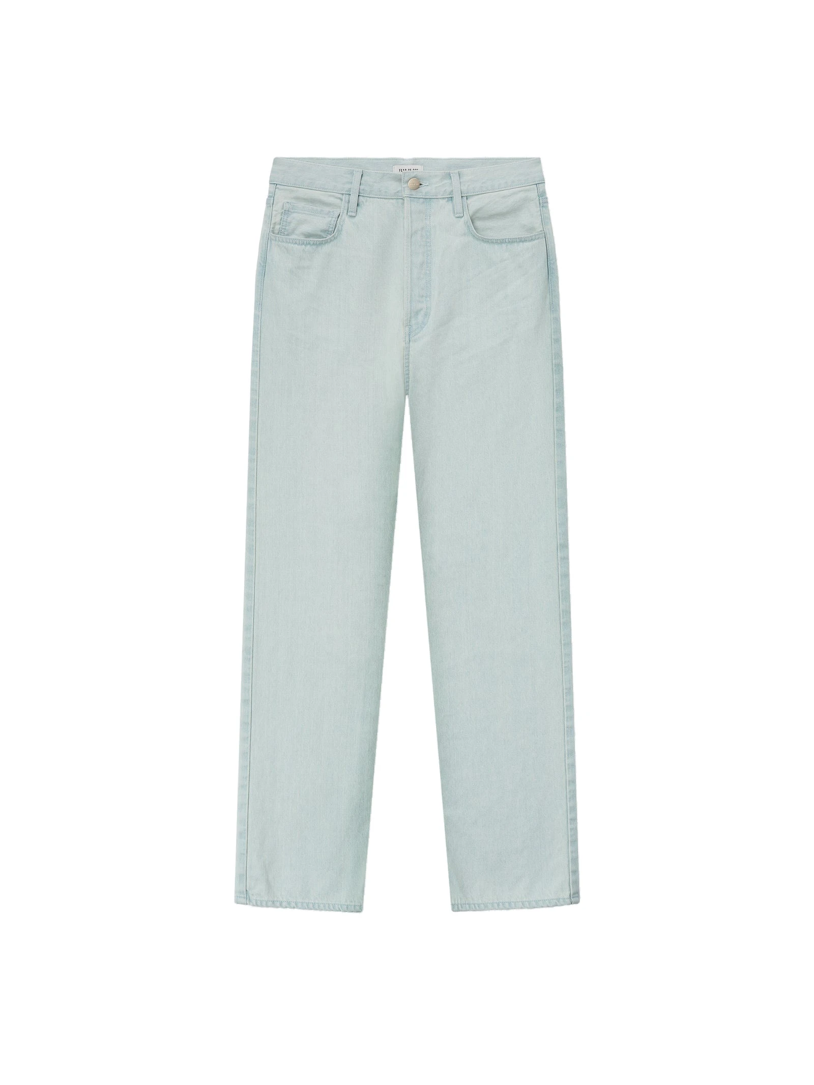Fear of God Bleach Washed Denim Straight 5 Pocket in Bleach Wash Fear of God Bleach Washed Denim Straight 5 Pocket in Bleach Wash | Luxury Shoes