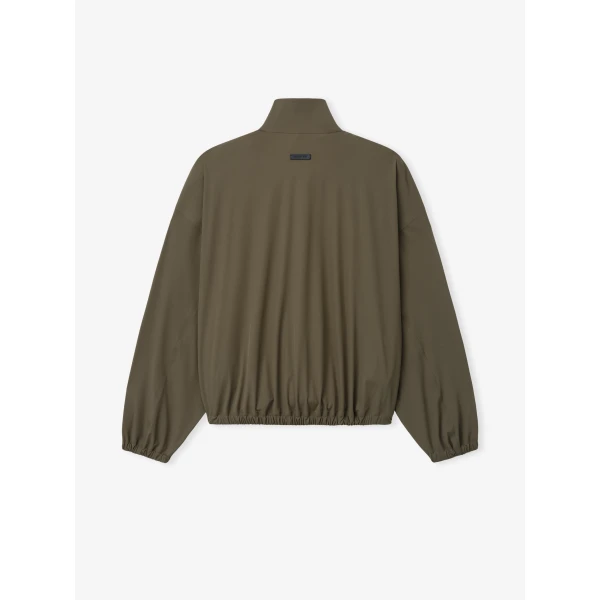 Fear of God Bonded Nylon Tech Track Jacket in Forest | Men Jackets | Luxury Shoes 