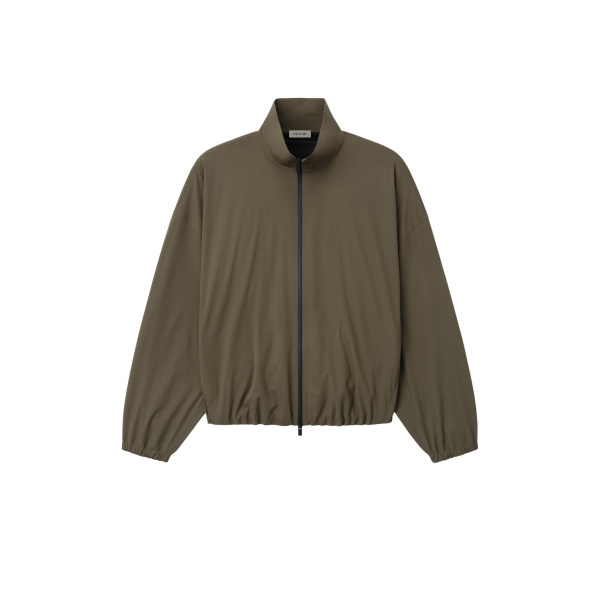 Fear of God Bonded Nylon Tech Track Jacket in Forest | Luxury Shoes 