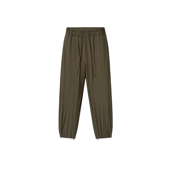 Bonded Nylon Tech Track Pants in Forest