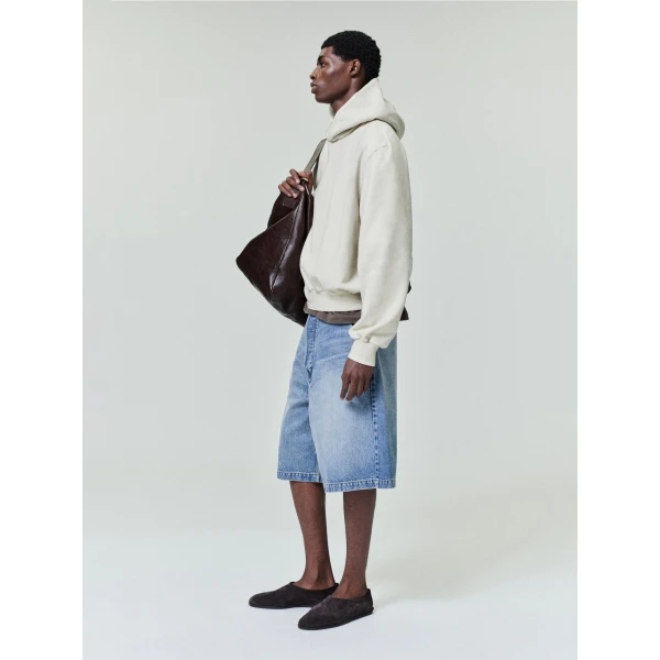 Fear of God Classic Half Raglan Hoodie in Dirty Ivory | Sweatshirts | Luxury Shoes 