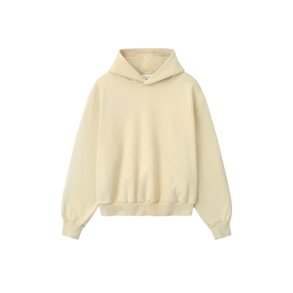 Fear of God Classic Half Raglan Hoodie in Dirty Ivory | Luxury Shoes 