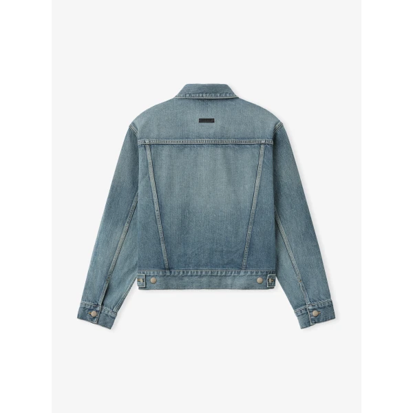 Fear of God Classic Trucker Jacket in Medium Indigo | Men Jackets | Luxury Shoes 