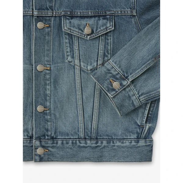 Fear of God Classic Trucker Jacket in Medium Indigo | Men Jackets | Luxury Shoes 